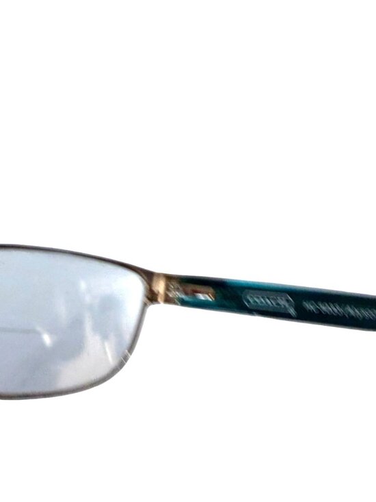 Coach HC5033 Alyson Frames Only Eyeglasses Satin Silver Frame Teal Black Arms